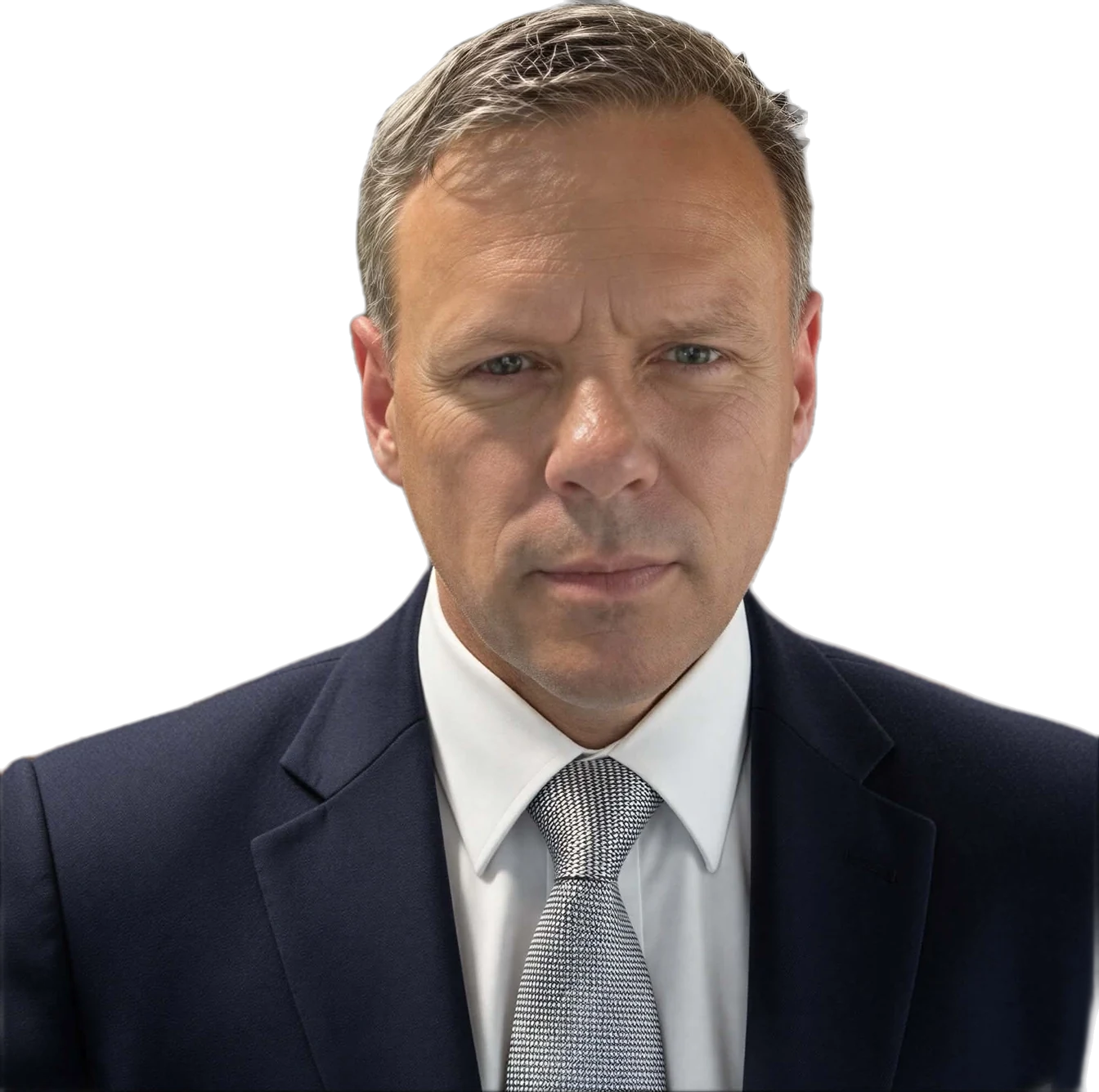 Cloyd Allen Smith in a dark suit and tie