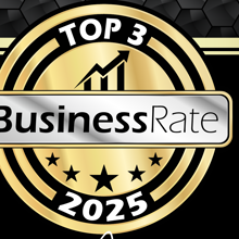 BusinessRate Top 3 award seal